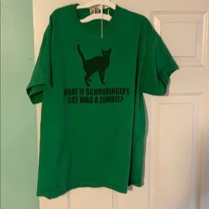 Schrodinger’s zombie cat shirt